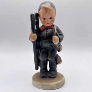 Vintage “Chimney Sweep” Ceramic Figure of  Boy Holding a Ladder Marked MJ Hummel